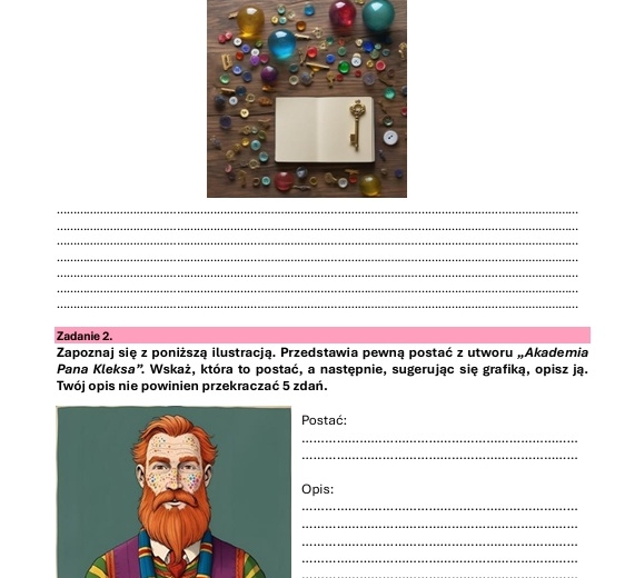 Zestaw lekturowy "Akademia Pana Kleksa"