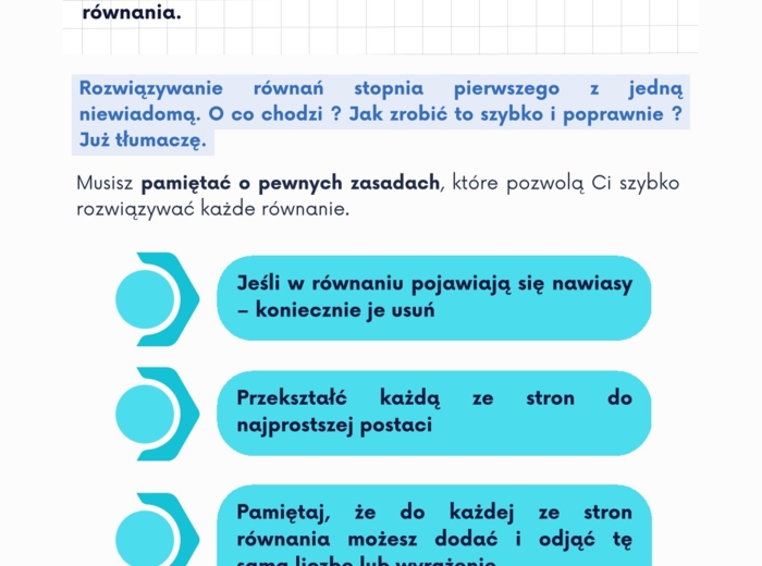 JAK ROZWIĄZAĆ RÓWNANIE - z Matixem do E8
