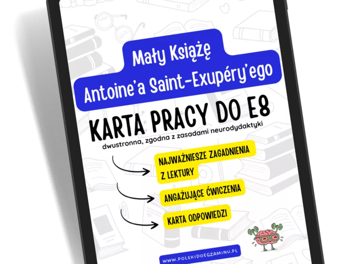 Mały Książę Antoine de Saint-Exupéry – Karta pracy do egzaminu ósmoklasisty