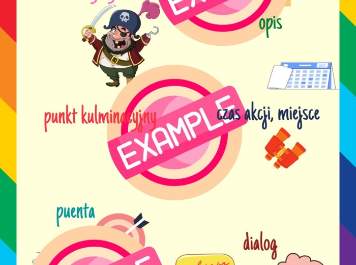 Naklejka, infografika, opowiadanie, pdf do druku, 1 strona