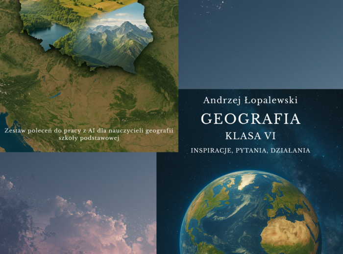 Geografia – klasa V - VI. Inspiracje, pytania, działania. Zestaw poleceń do pracy z AI dla nauczycieli geografii
