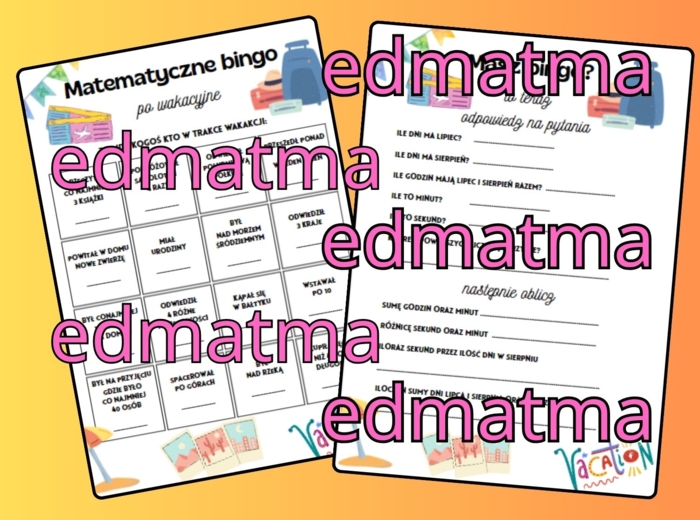 Bingo matematyczne integracyjne