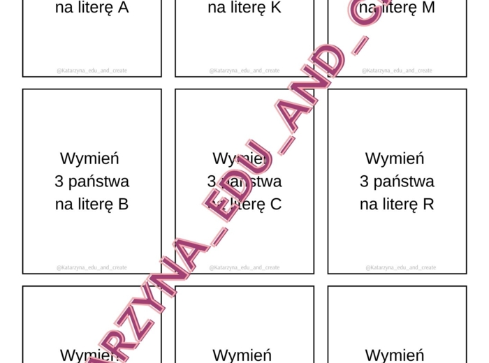 5 sekund geograficzne - kra karciana