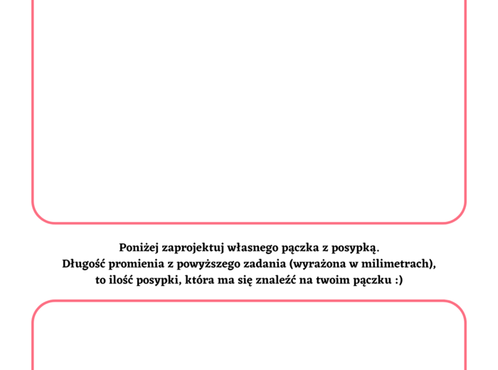 Średnica i promień okręgu - wersja na Tłusty Czwartek