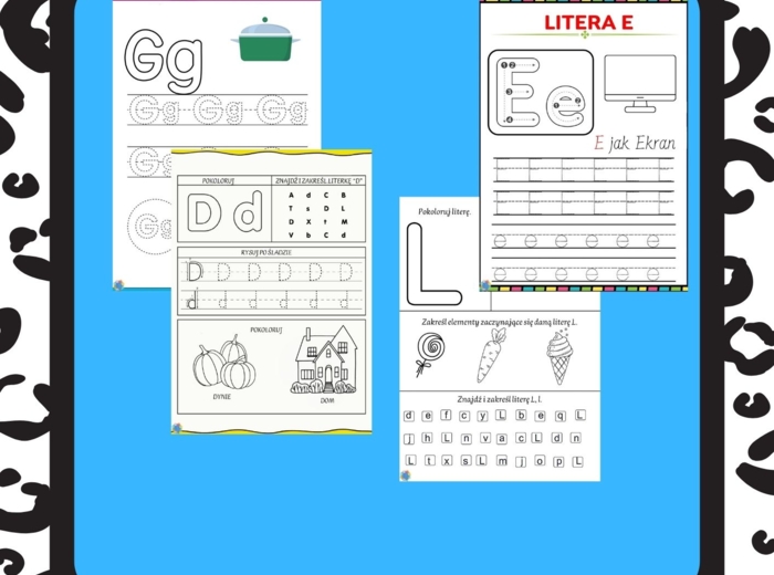 ALFABET - ĆWICZENIA DLA PRZEDSZKOLAKÓW.