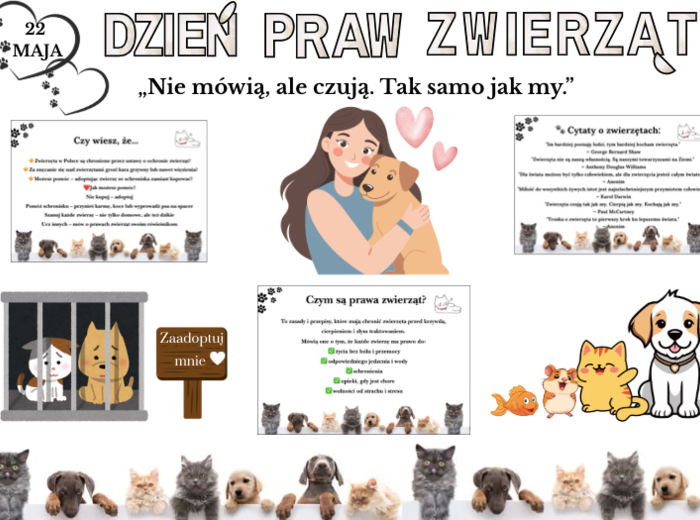 🐾 Dzień Praw Zwierząt – gotowa gazetka edukacyjna A4 (50 stron do druku!) 🐾 Ta gazetka to strzał w dziesiątkę na szkolne obchody Dnia Praw Zwierząt! 💛