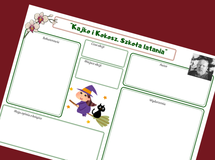 KAJKO I KOKOSZ. SZKOŁA LATANIA – karta pracy – świat przedstawiony