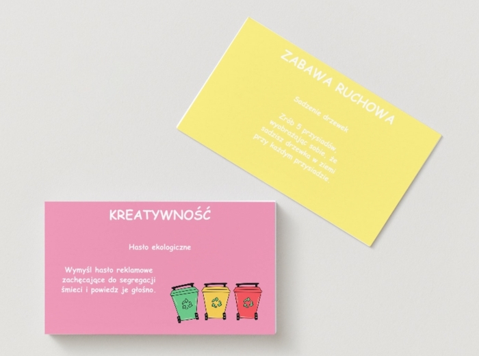 Gra ekologiczna. Plansza. Karty wyzwań