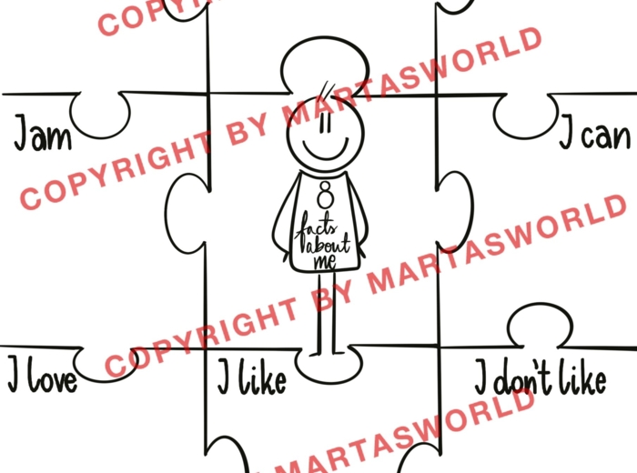 ✨ „8 Facts About Me” – Kreatywna karta pracy do poznania uczniów