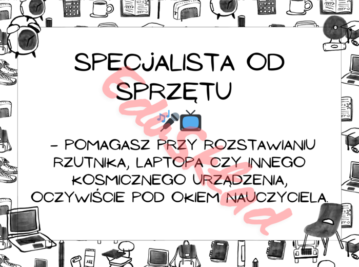 📰 Gazetka „Obowiązki Dyżurnego” 🚨