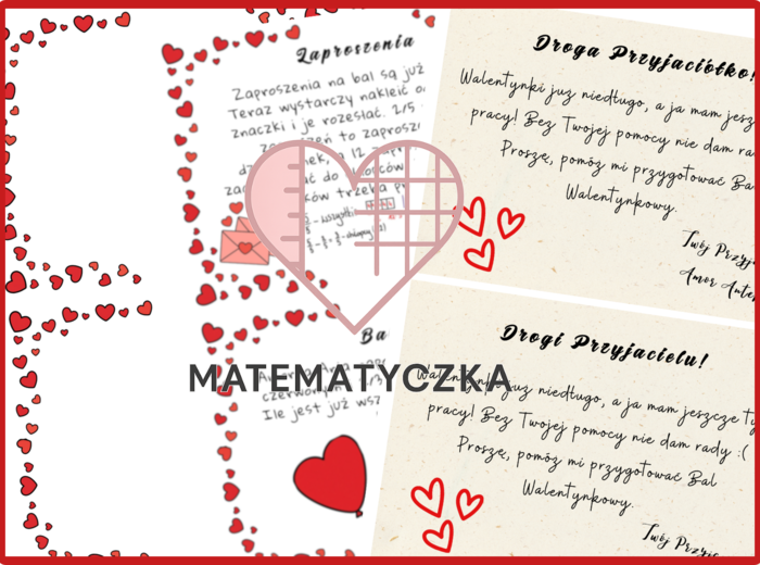 Walentynkowy Bal Ułamki Zwykłe - Matematyczka Martyna Rozalia