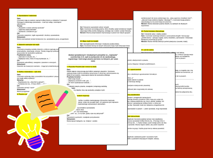 ZESTAW „ROZPISANI!” – 51 UNIWERSALNYCH ĆWICZEŃ REDAKCYJNYCH DLA KLAS 4–8 - ćwiczenia redakcyjne