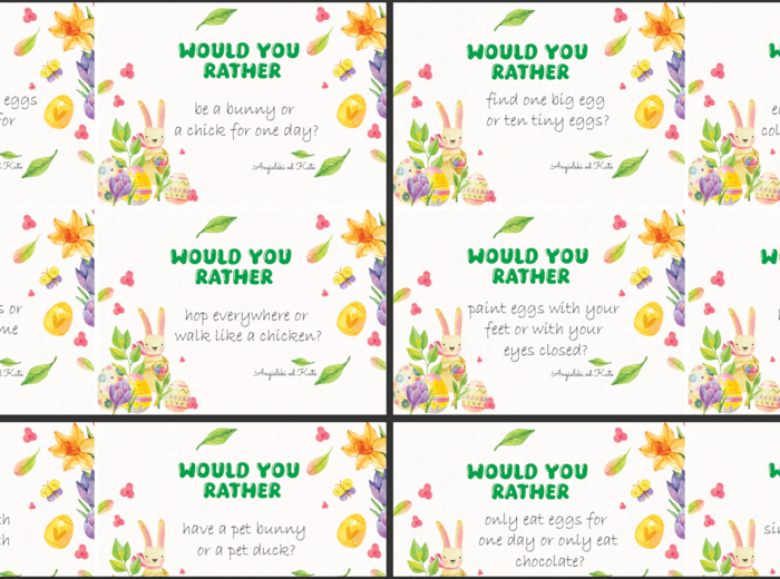 Easter (Wielkanoc) gra Would you rather /56 kart