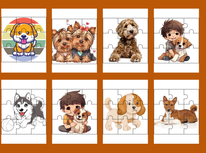 DZIEŃ KUNDELKA – puzzle – 19 szt.- biblioteka – świetlica