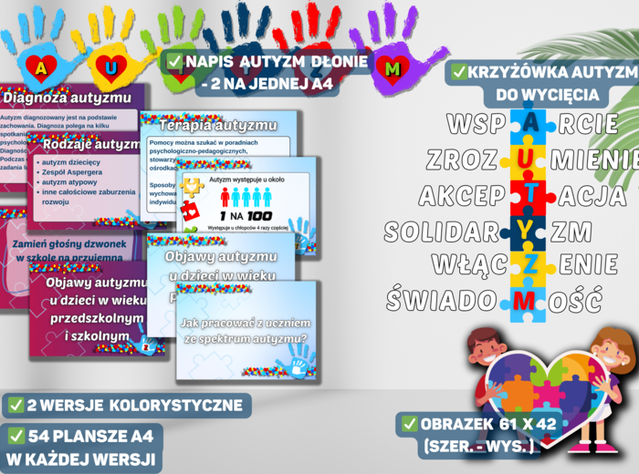 Gazetka szkolna - DZIEŃ ŚWIADOMOŚCI AUTYZMU, AUTYZM