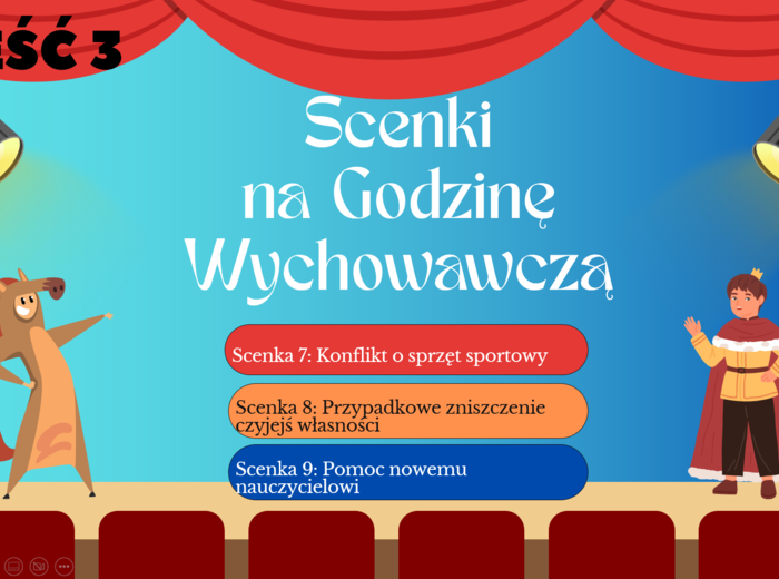 Świetna zabawa na godzinę wychowawczą – Scenki na godzinę wychowawczą część 3 – do wyświetlenia w formie PREZENTACJI – Pomysł na godzinę wychowawczą