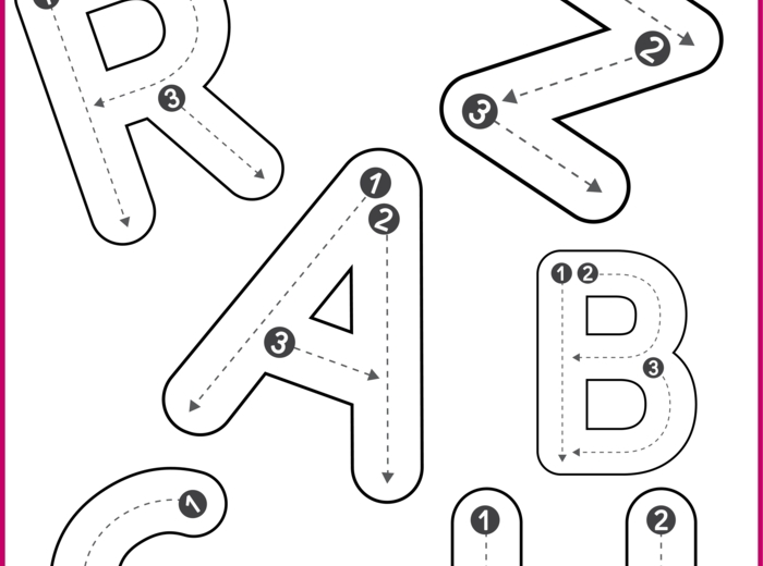 Grafomotoryka alfabet