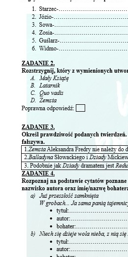 POWTÓRKI PRZED EGZAMINEM. Z BOHATERAMI "DZIADÓW" PRZYPOMINAMY WIEDZĘ O DRAMACIE