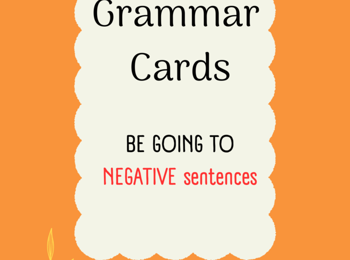 Be going to/ Zdania przeczące/ Karty do mówienia/ Mówienie/ Speaking/ Konwersacje/ Klasy 4-8/ Klasy 4-6/ Klasy 6-8/ SP/ Warm-up/ Rozgrzewka/ Speaking cards/ Gramatyka/ Grammar/ Speaking cards grammar/ Grammar cards/ E8