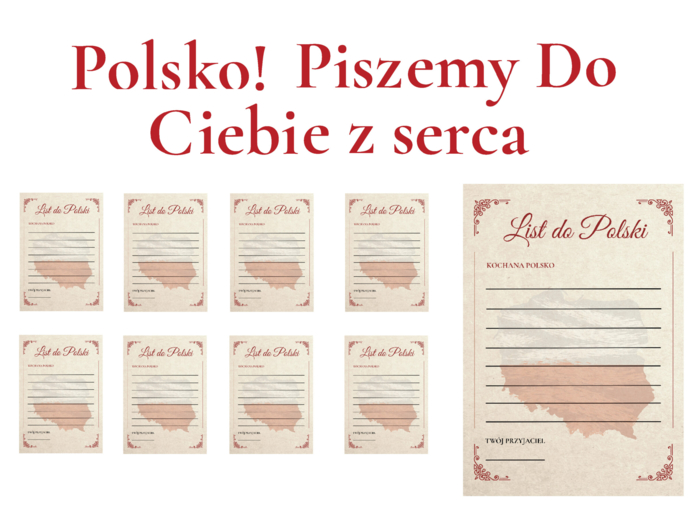 List do Polski – napis, wzór listu