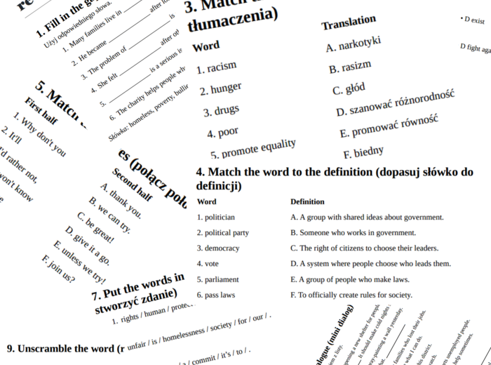 Brainy 8 – Unit 3 – vocabulary revision