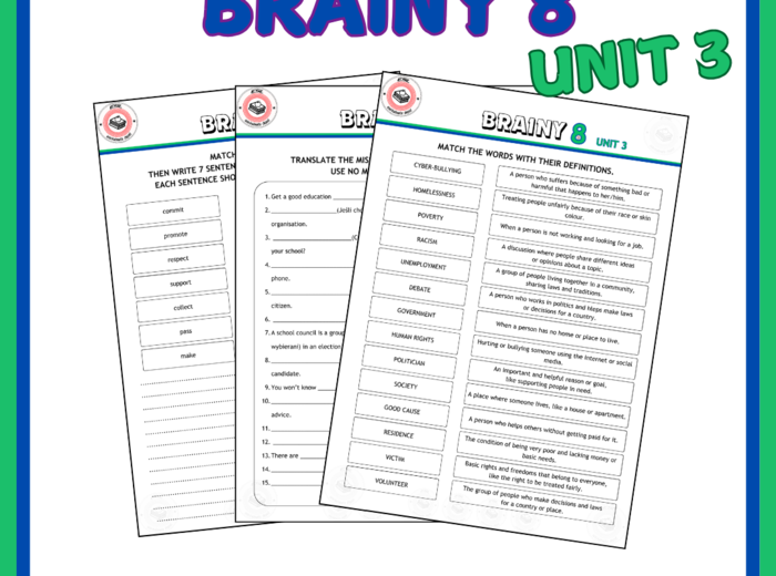 Brainy 8 Unit 3 - zadania dodatkowe