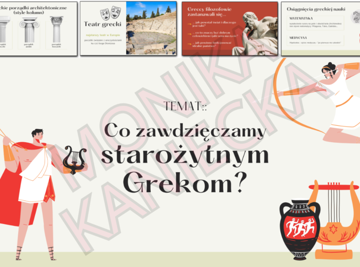Co zawdzięczamy starożytnym Grekom - prezentacja historia klasa 5