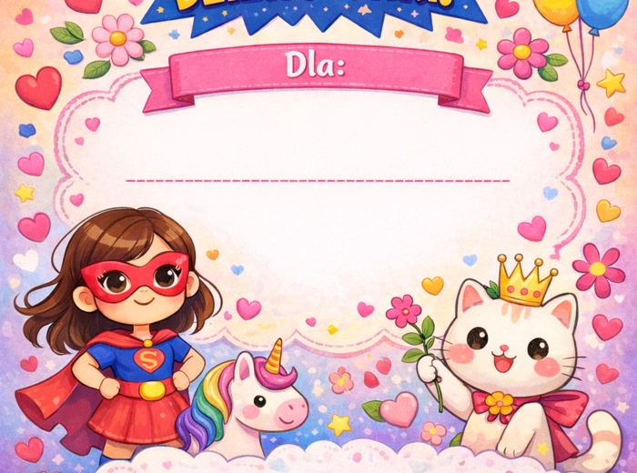 Dzień Kobiet- medale i dyplomy