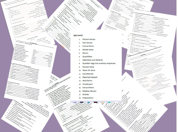 Gramatyka języka angielskiego. Matura formuła 2023 - poziom podstawowy.