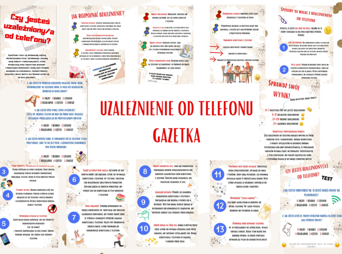 Uzależnienie od telefonu (Higiena cyfrowa) GAZETKA