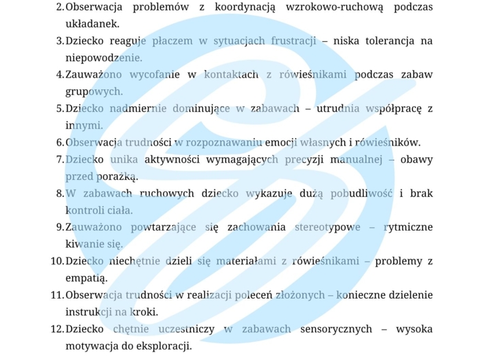 Terapeuta pedagogiczny w przedszkolu – przykładowe wpisy do dziennika