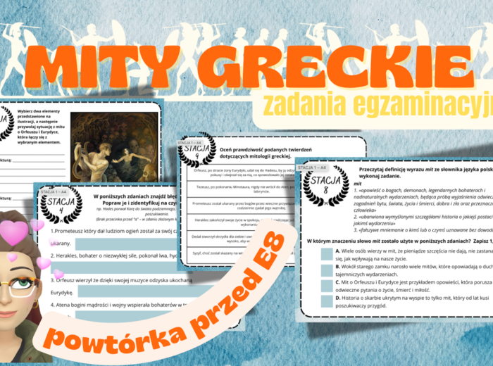 MITOLOGICZNE STACJE ZADANIOWE - powtórzenie przed E8