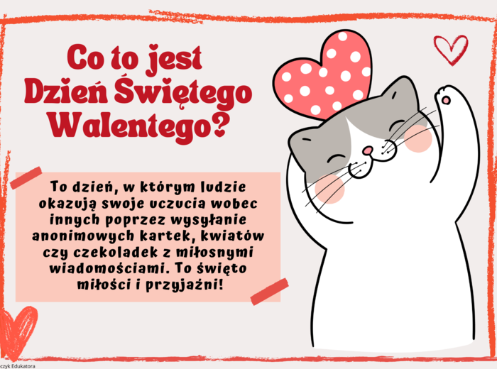 WALENTYNKI - zestaw materiałów edukacyjnych
