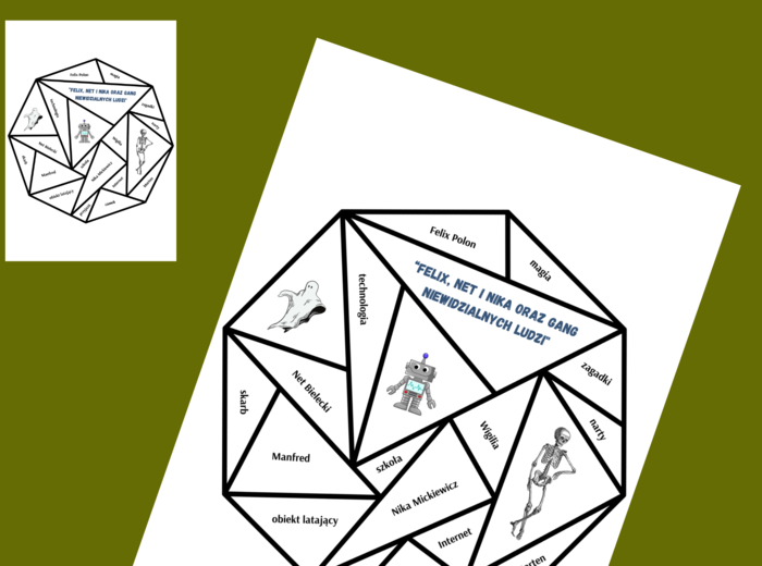 FELIX, NET I NIKA ORAZ GANG NIEWIDZIALNYCH LUDZI – układanka – puzzle – egzamin – powtórka