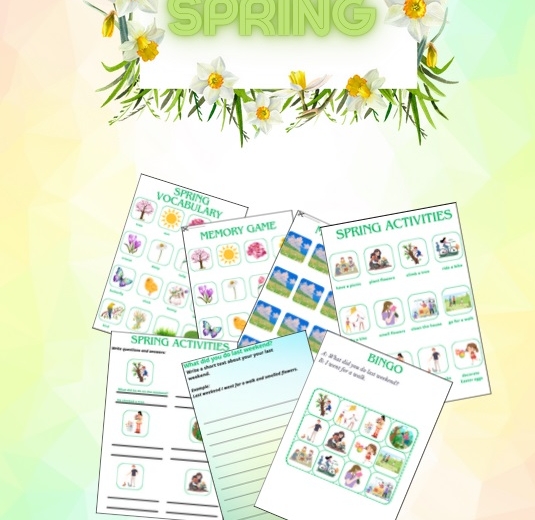 Spring - vocabulary, activities + Past Simple