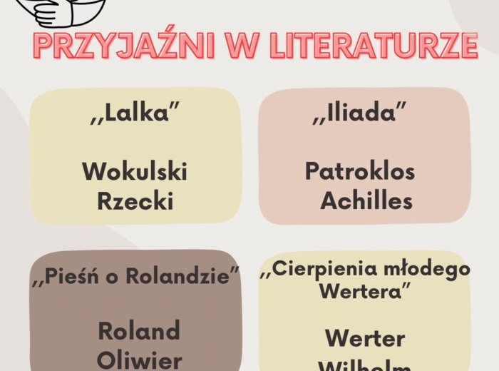 Motyw przyjaźni w literaturze - notatka wklejka