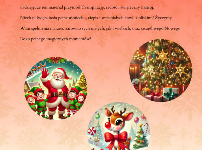 Historia o tym, jak Święty Mikołaj pomaga dzieciom wybierać prezenty.