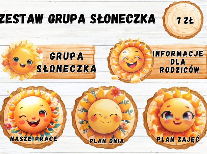 ZESTAW GRUPOWY GRUPA SŁONECZKA