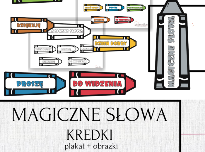Magiczne słowa - kredki