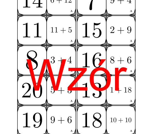 Domino - Dodawanie do 20 | matematyka | za darmo