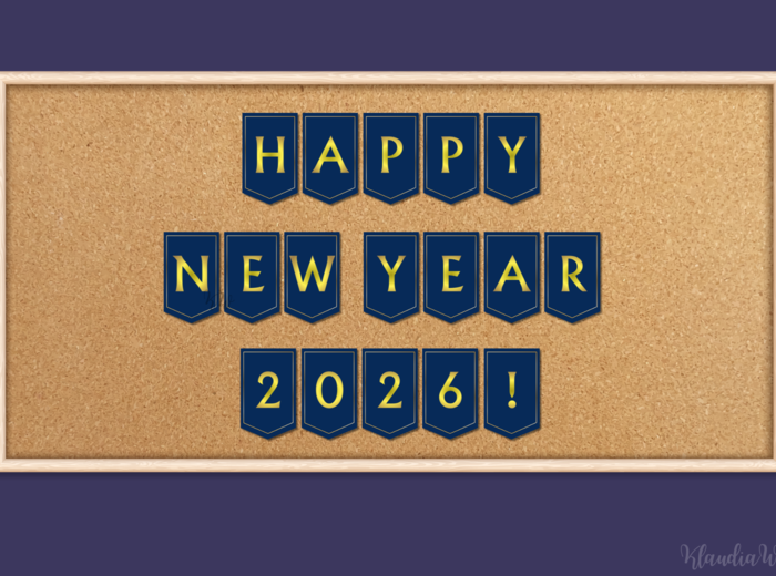 Girlanda „Happy New Year 2026!”