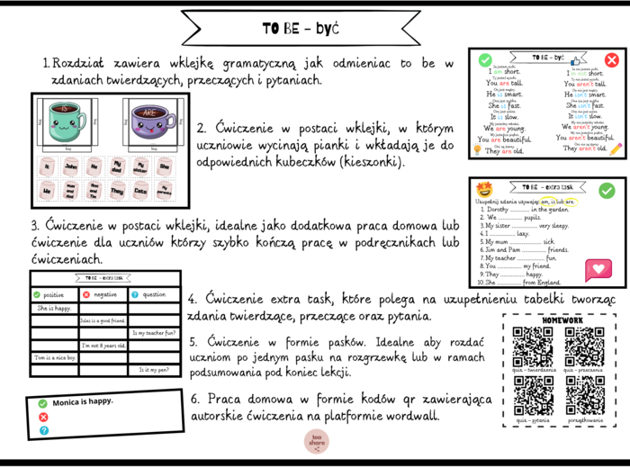 GRAMATYCZNE WKLEJKI - język angielski