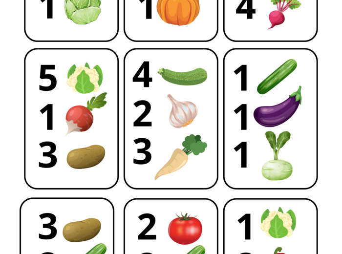 GRA MATEMATYCZNA - warzywa