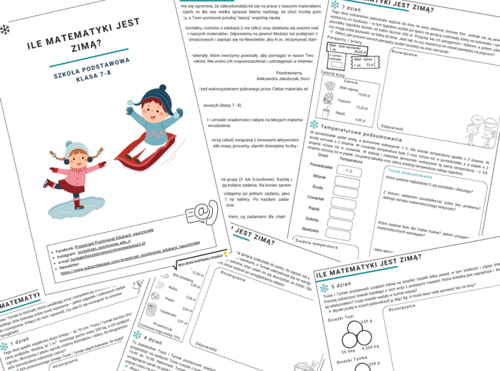 Ile matematyki jest zimą? (klasa 7-8)