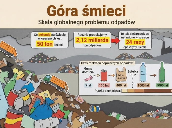 Ekologia – nasza planeta, nasze wybory (gazetka szkolna / prezentacja, 15 plansz)