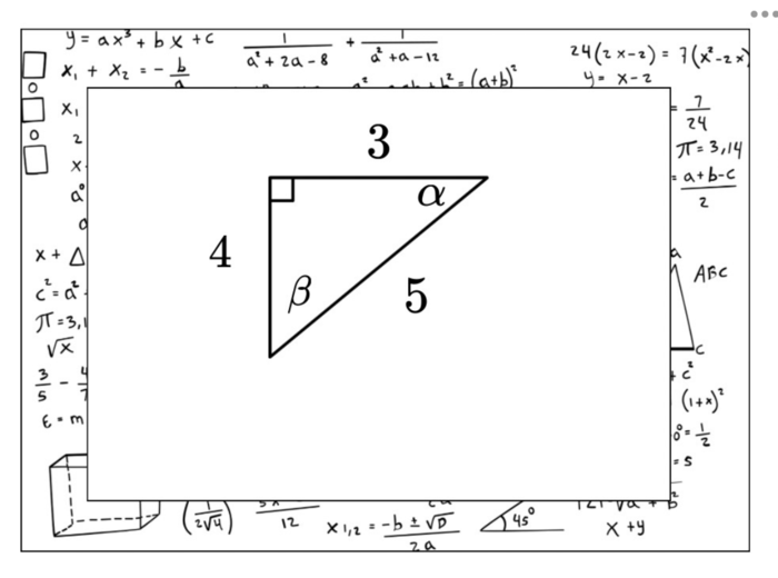 Memory funkcje trygonometryczne - trójkąt prostokątny