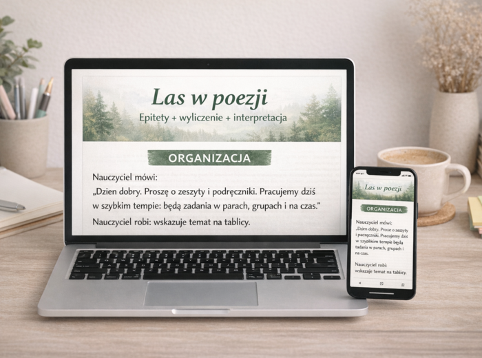 Scenariusz lekcji języka polskiego. "O lasach". Ks. Jan Twardowski