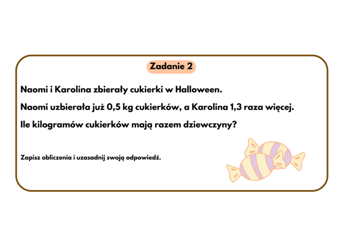 Różne zadania z ułamków - WERSJA HALLOWEEN