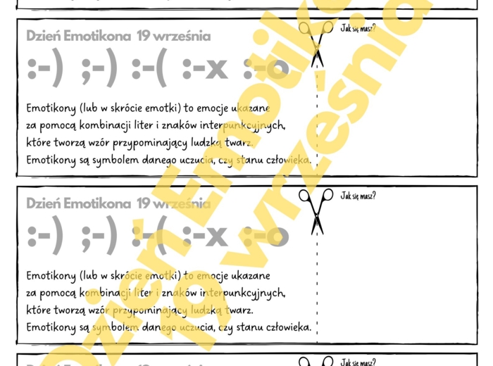 Dzień Emotikona - 19 września