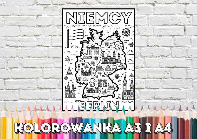 Kolorowanka - Niemcy - A3 i A4